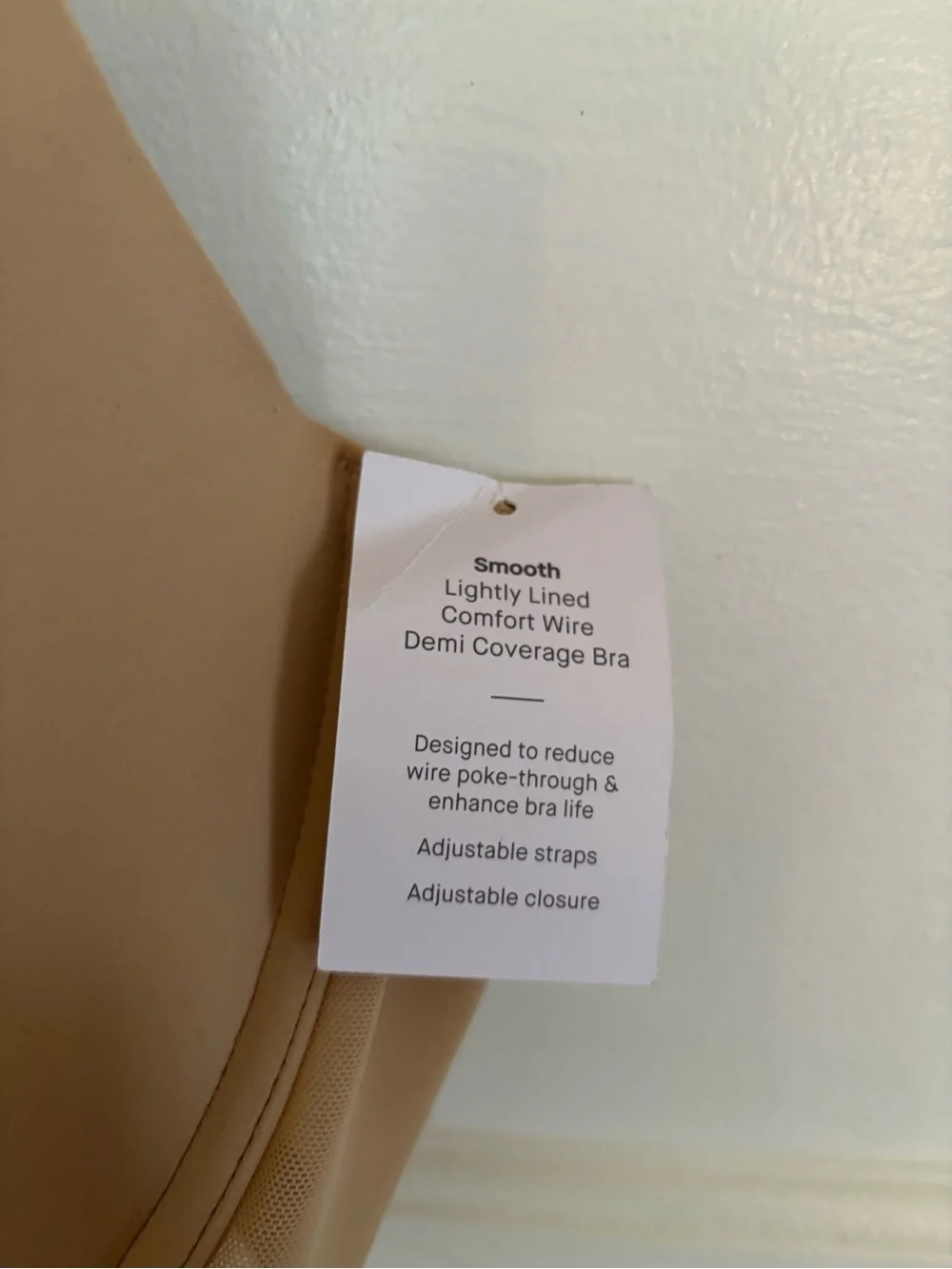 Smooth T-Shirt Bra Underwire Beige By Auden Size 46 DD NEW